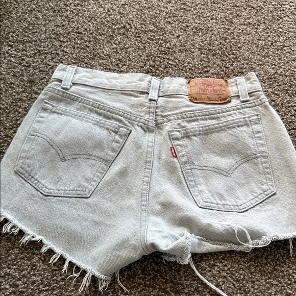 Levi's Light Gray Jean Shorts - Picture 2 of 2